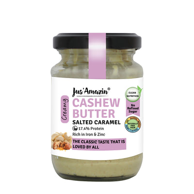 Cashewnut Butter (125 g Glass Jar) | Cashewnut, Organic Jaggery & Organic Rock Salt