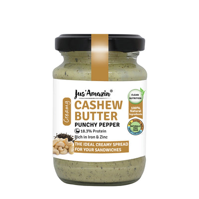 Cashewnut Butter - Punchy Pepper ( 125 g Glass Jar) | Organic Pepper