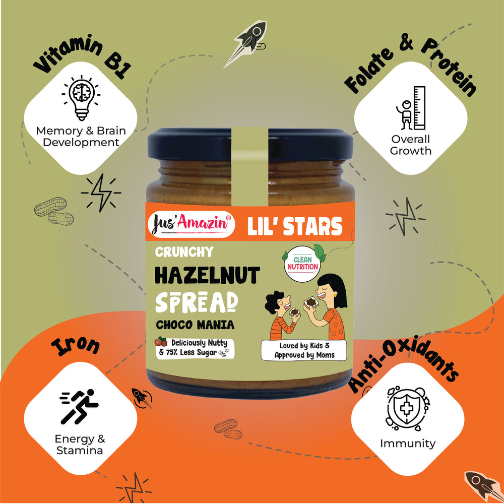 
                  
                    Lil' Stars Crunchy Hazelnut Spread-Choco Mania (200g Glass Jar)
                  
                