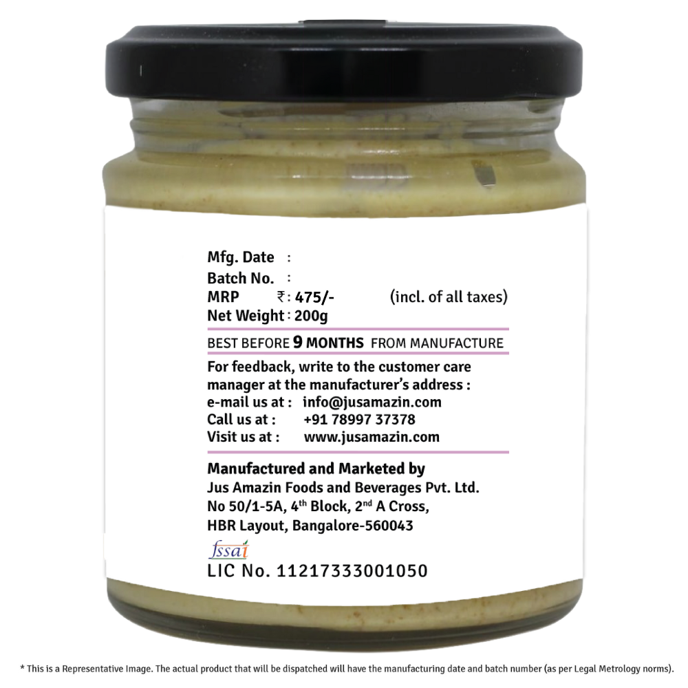 
                  
                    Cashewnut Butter Salted Caramel (200 g Glass Jar) | Cashewnut, Organic Jaggery & Organic Rock Salt
                  
                