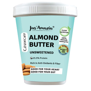 
                
                    Load image into Gallery viewer, Crunchy Almond Butter - Unsweetened | 25.5% Protein | 100% Almonds | 100% Natural - 1 Kg Tub
                
            