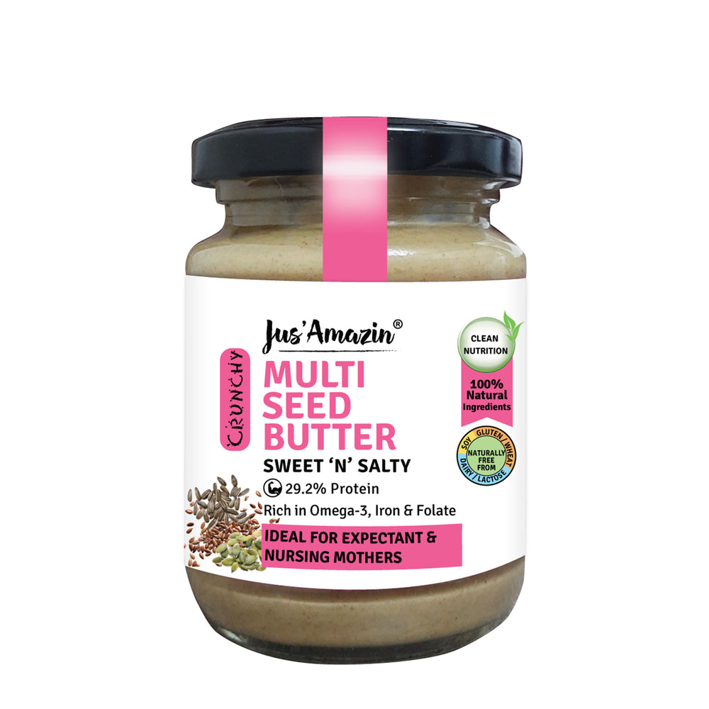 
                  
                    Multi seed Butter | Flax, Sunflower,Pumpkin & Watermelon Seeds (125 g Glass Jar)
                  
                