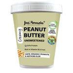 Organic Peanut Butter Unsweetened | 100% Organic Ingredients | 31% Protein - 1 Kg Tub