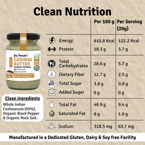 Cashewnut Butter - Punchy Pepper | Organic Pepper - 125 g