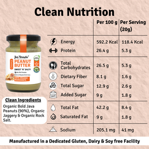 Classic Creamy Peanut Butter With Jaggery - 125 g