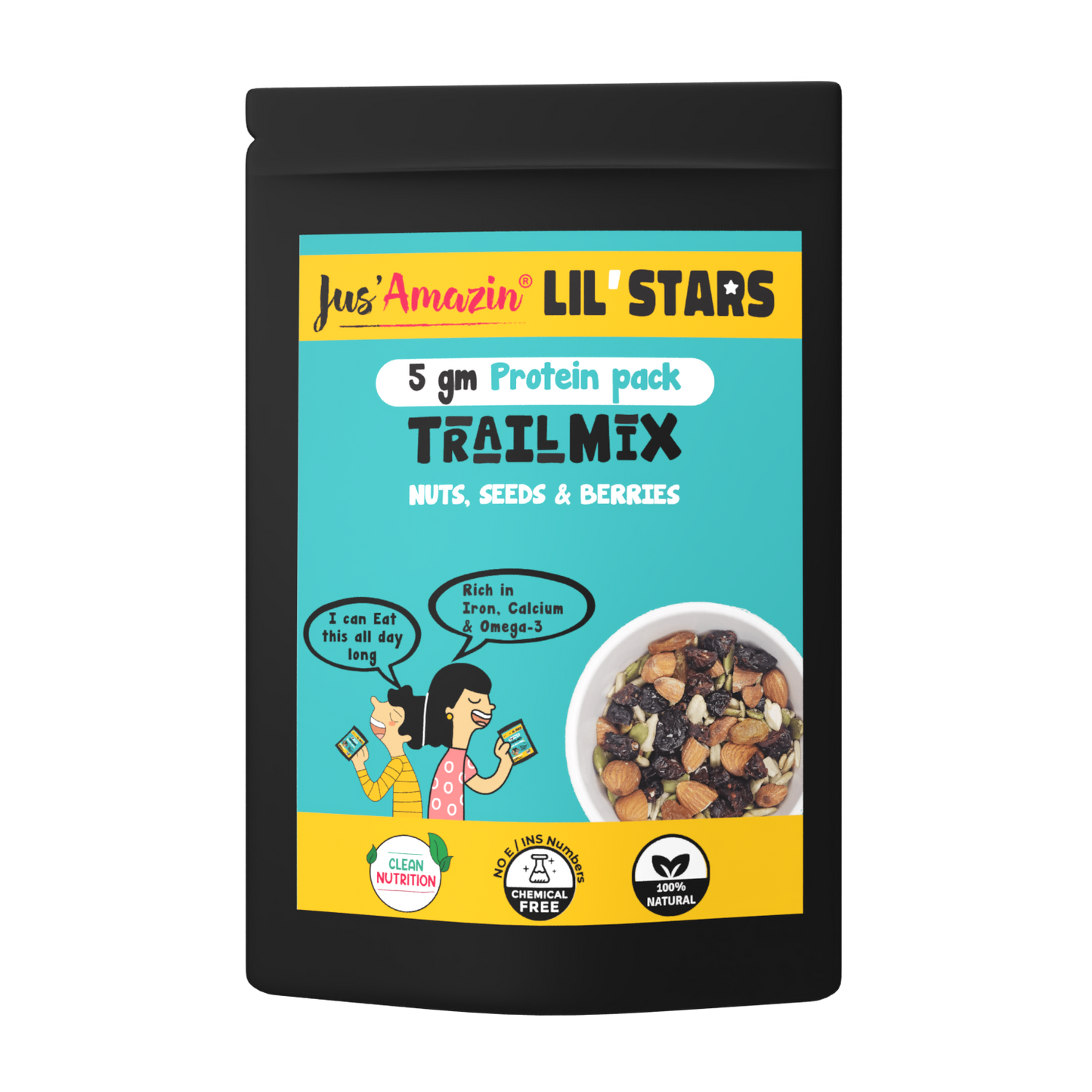 
                  
                    Lil' Stars 5g Protein Trail Mix-Nuts Seeds & Berries - 25g
                  
                