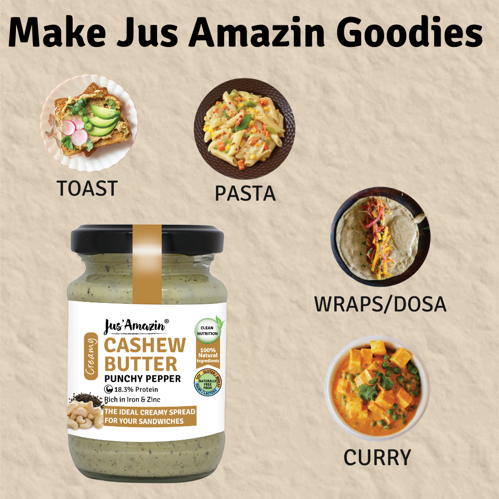 
                  
                    Cashewnut Butter - Punchy Pepper | Organic Pepper - 125 g
                  
                