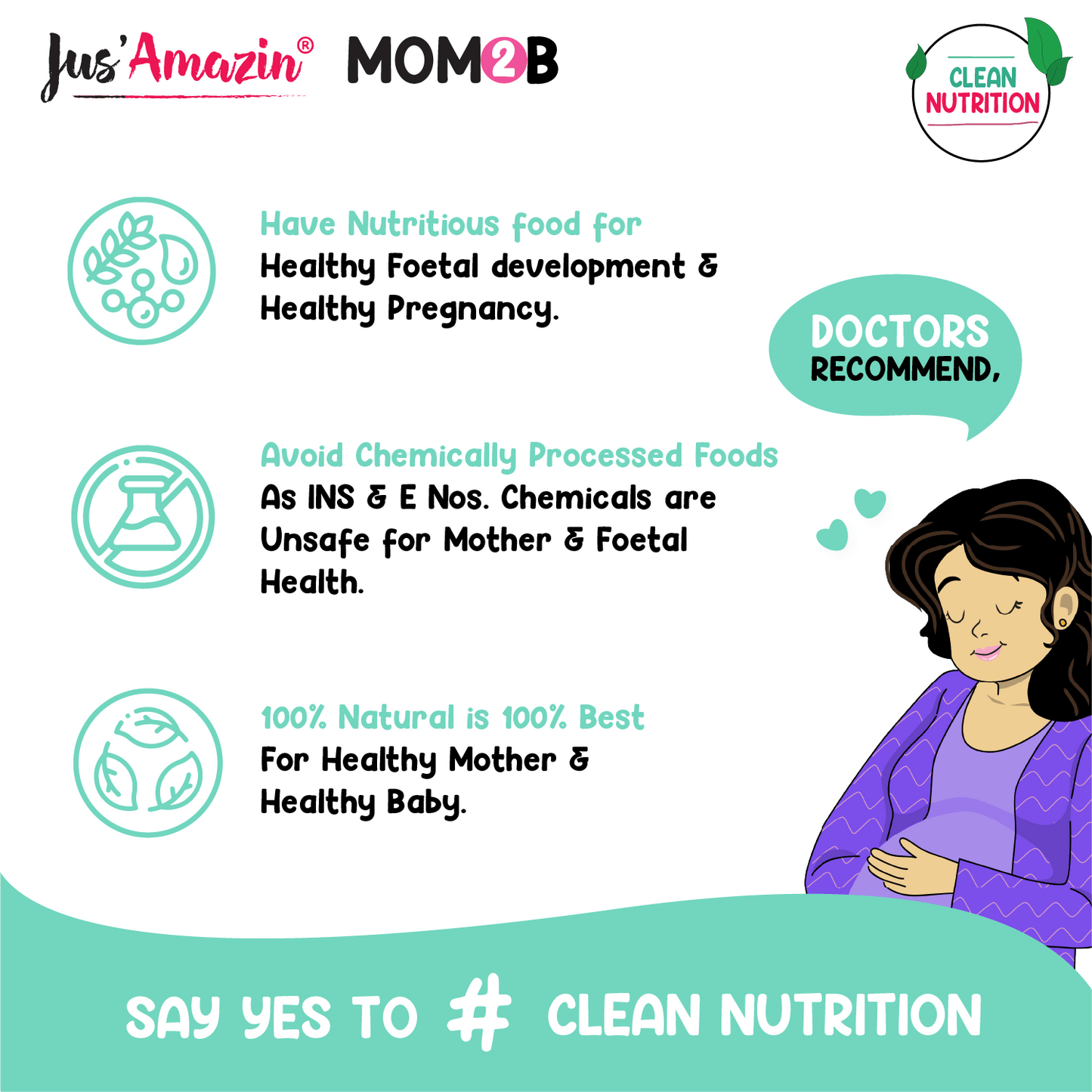 
                  
                    Jus Amazin Mom2B Spicy Almond & Seed Butter (200g) | For Pregnant & Nursing Women | High in Protein, Rich in Iron, Calcium & Folate | Clean Nutrition – 100% Natural, No Preservatives, No Chemicals
                  
                