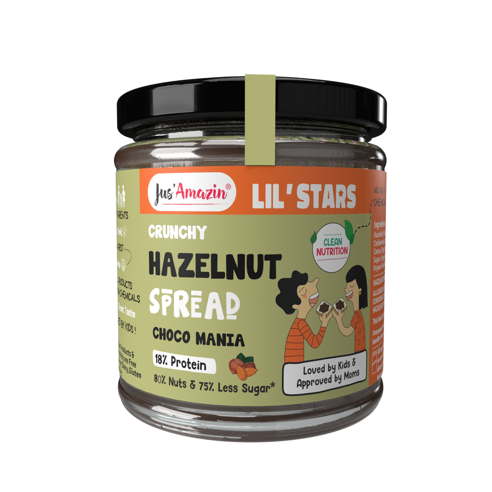 Lil'Star Crunchy Hazelnut Spread-Choco Mania (200 g Glass Jar)