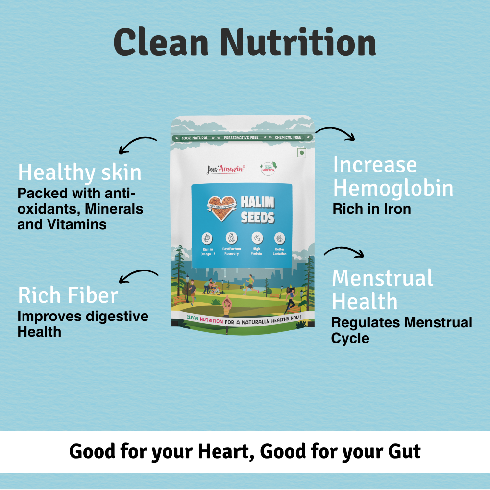 
                  
                    Halim Seeds : Rich in Protein, Omega-3 and Anti-oxidants - 400g
                  
                