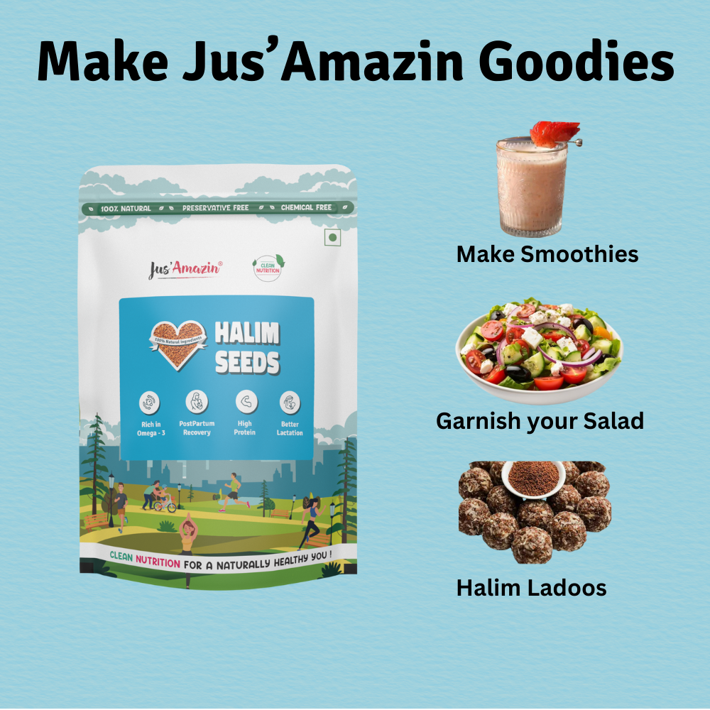 
                  
                    Halim Seeds : Rich in Protein, Omega-3 and Anti-oxidants - 400g
                  
                