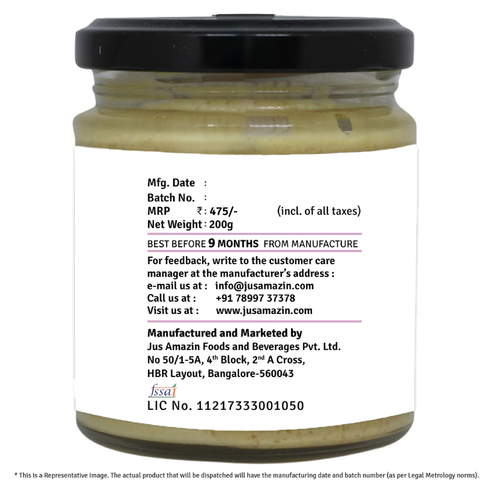 
                  
                    Cashewnut Butter | Cashewnut, Organic Jaggery & Organic Rock Salt - 200 g
                  
                