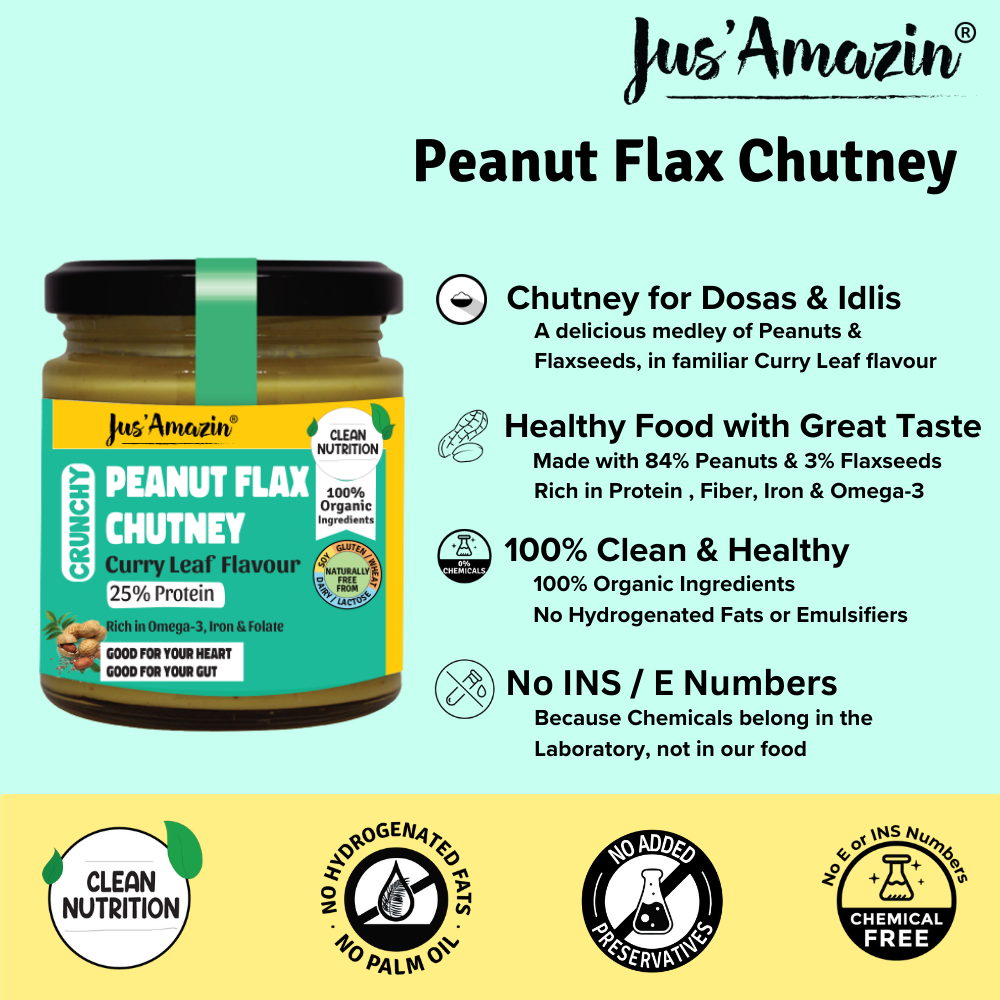 
                  
                    Peanut Flax chutney | Curry 'N' Cumin Flavour, Organic - 200 g
                  
                