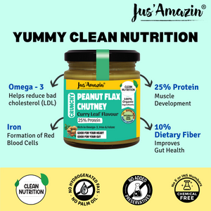 Peanut Flax chutney | Curry 'N' Cumin Flavour, Organic - 200 g