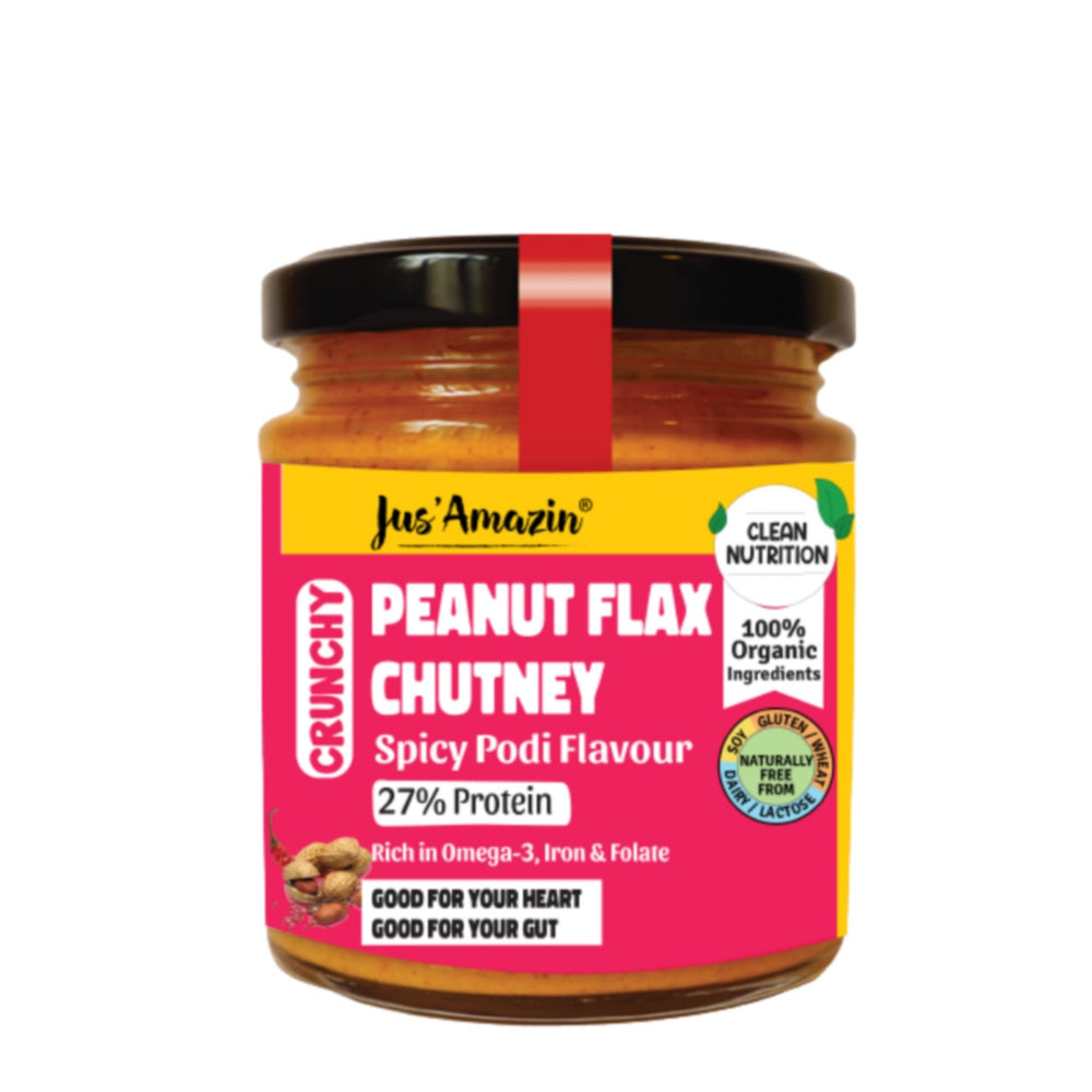 
                  
                    Peanut Flax Chutney | Fusion Of Peanut & Flax, Spicy Podi - 200 g
                  
                