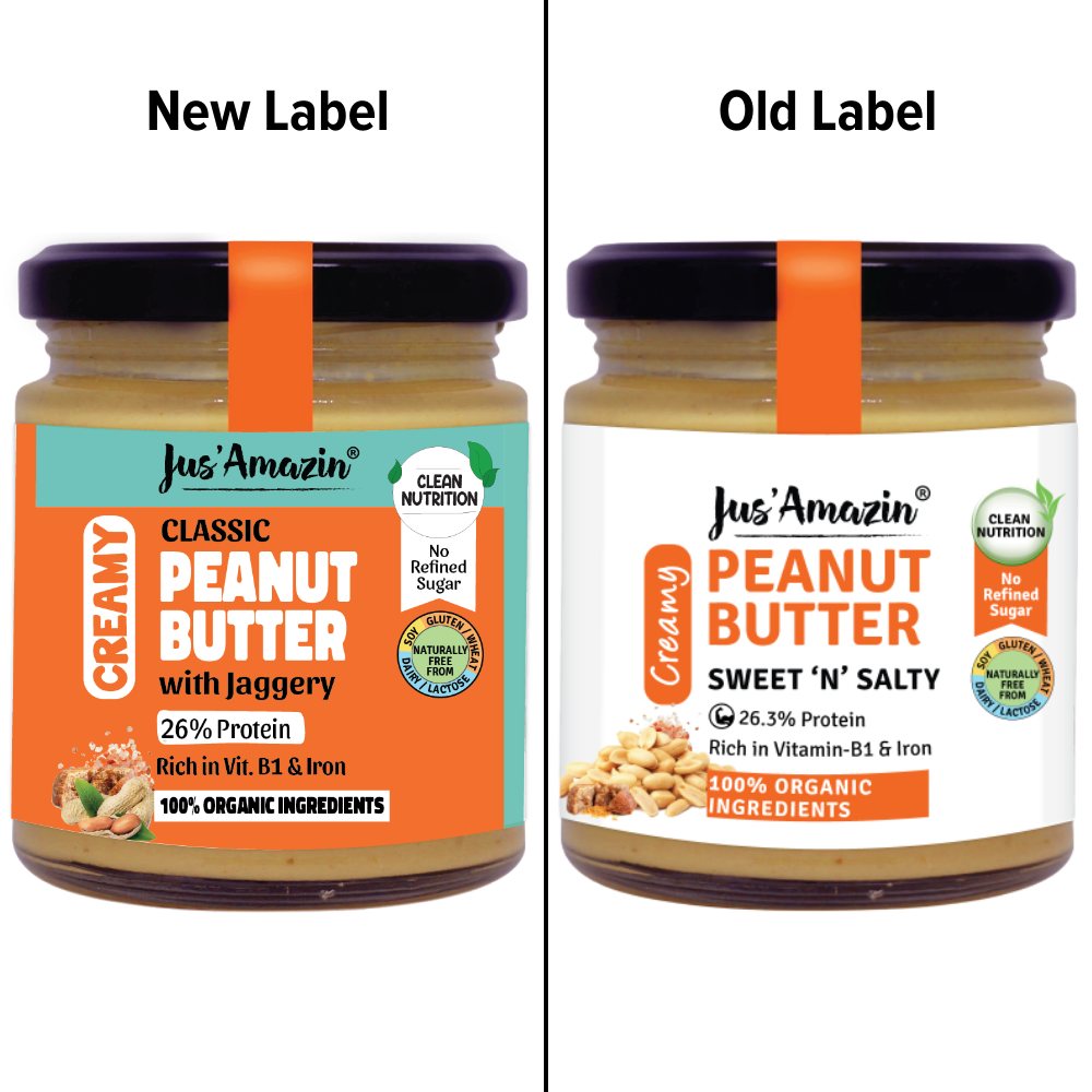 
                  
                    Classic Creamy Peanut Butter With Jaggery (200 g Glass Jar)
                  
                