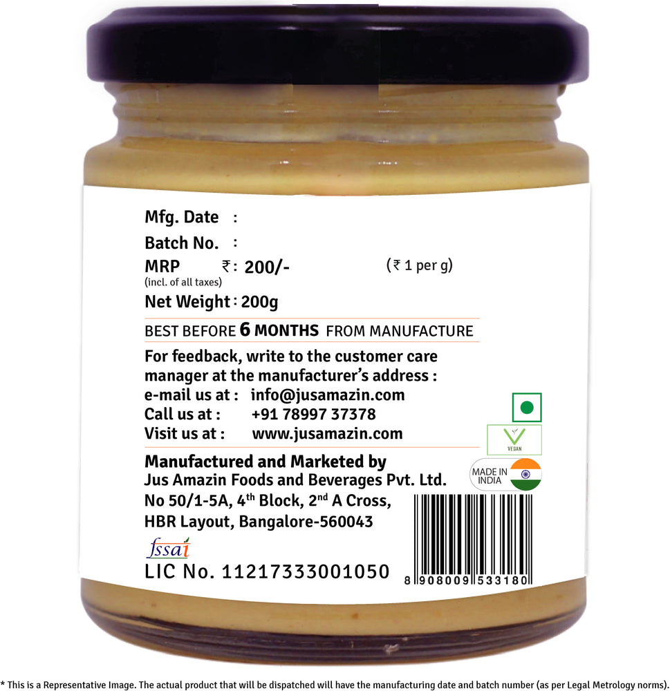 
                  
                    Classic Creamy Peanut Butter With Jaggery - 200 g
                  
                