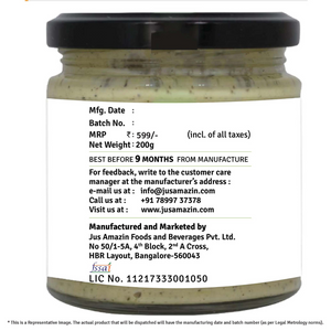 5-Minute Pasta Sauce - Creamy Alfredo (200g) | Only 5 Ingredients, 100% Natural | 85% Nuts | Zero Additives | Vegan & Dairy Free