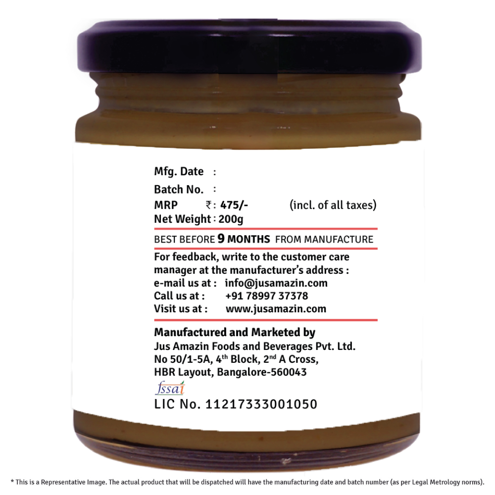 
                  
                    Almond Butter Dark Choco with Anti-oxidant Rich Organic Raw Cacao & Jaggery - (200 g Glass Jar)
                  
                