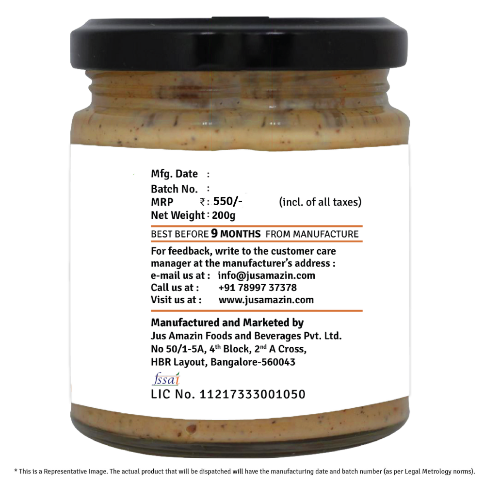 
                  
                    Cashewnut Butter Unsweetened (200g Glass Jar) | 100% Sugar-free
                  
                