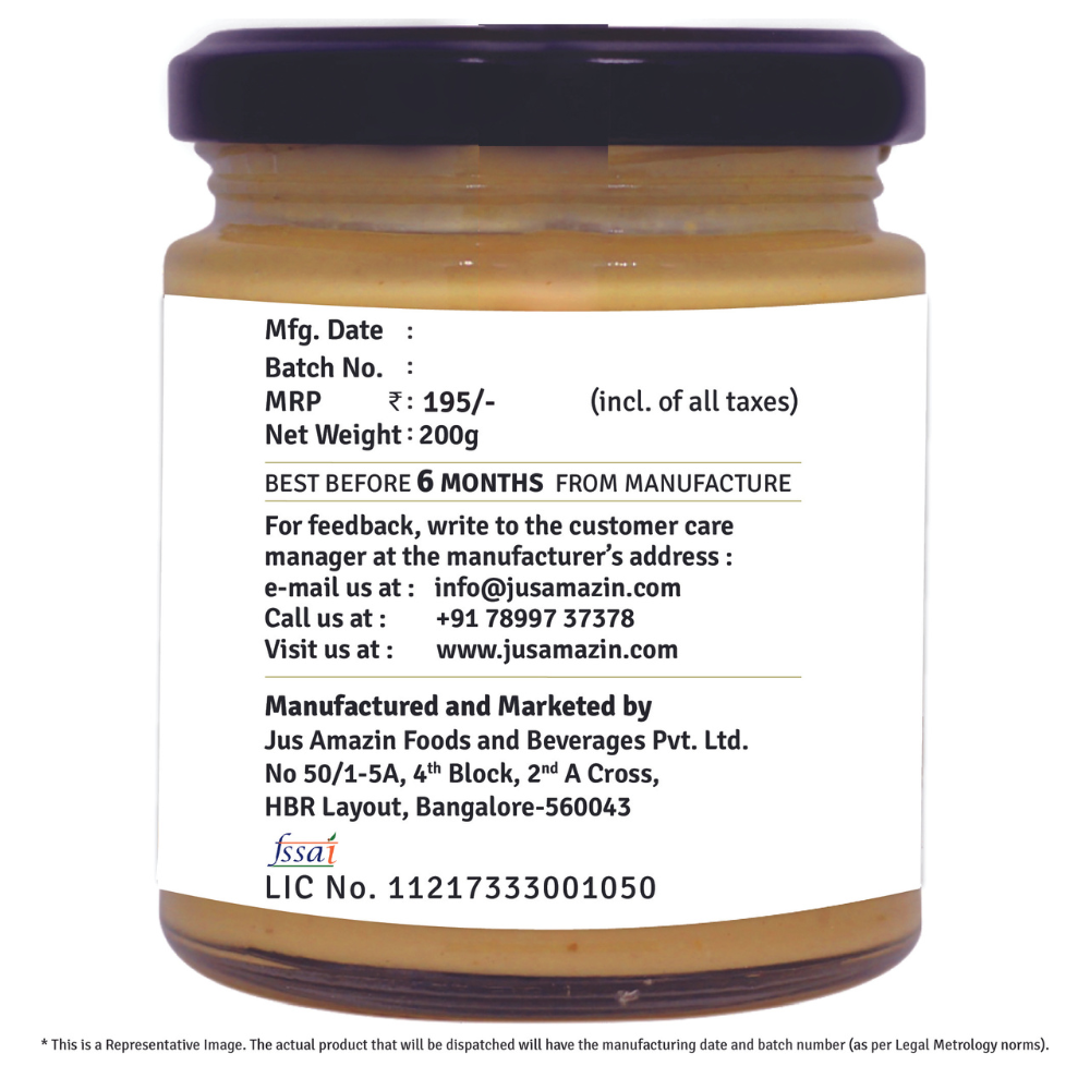 
                  
                    Organic Peanut Butter Unsweetened | 100% Organic Ingredients | 31% Protein - 200 g
                  
                
