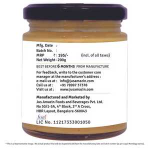 
                
                    Load image into Gallery viewer, Organic Peanut Butter Unsweetened | 100% Organic Ingredients | 31% Protein - 200 g
                
            