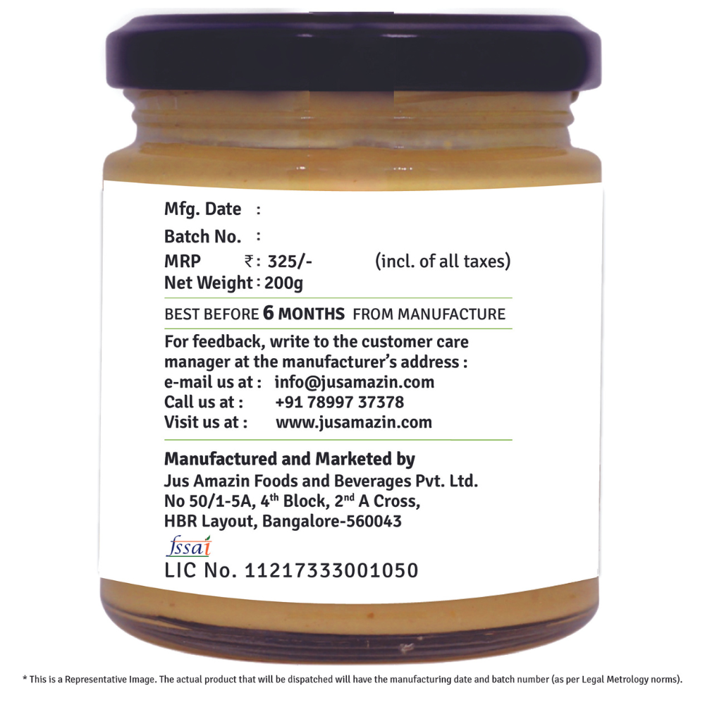 
                  
                    Organic Peanut Butter With Crunchy Whole Flax and Sunflower Seeds - 200 g (Glass Jar)
                  
                
