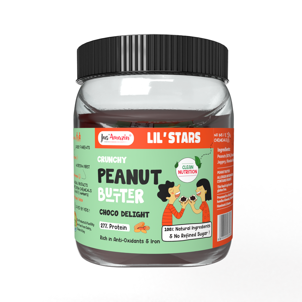 Lil' Stars Crunchy Peanut Butter - Choco Delight -325g