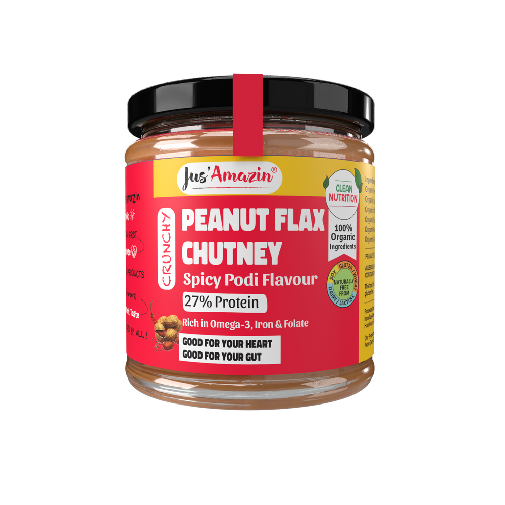 Peanut Flax Chutney | Fusion Of Peanut & Flax, Spicy Podi - 200 g