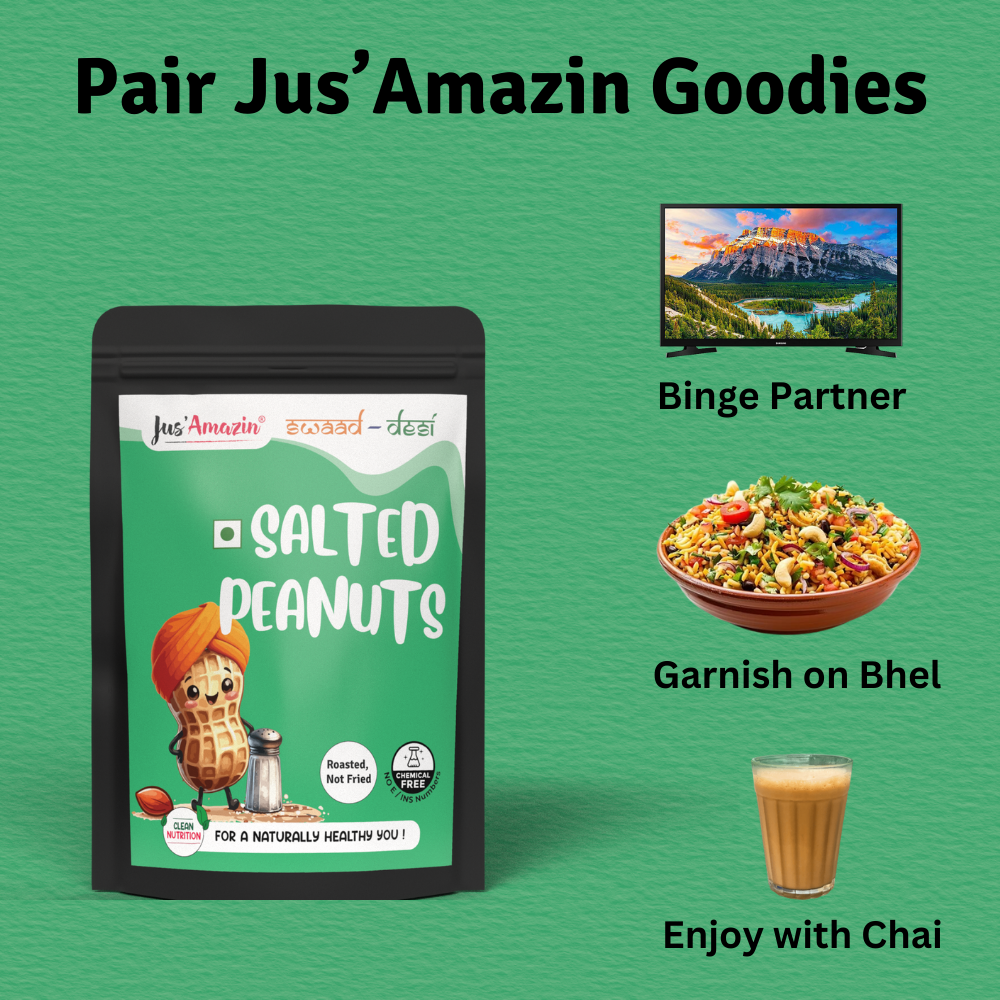 
                  
                    Salted Peanuts – Rich in Protein & Dietary Fiber| Roasted-Not Fried| Multi-Pack (20g x 10 Nos.)
                  
                