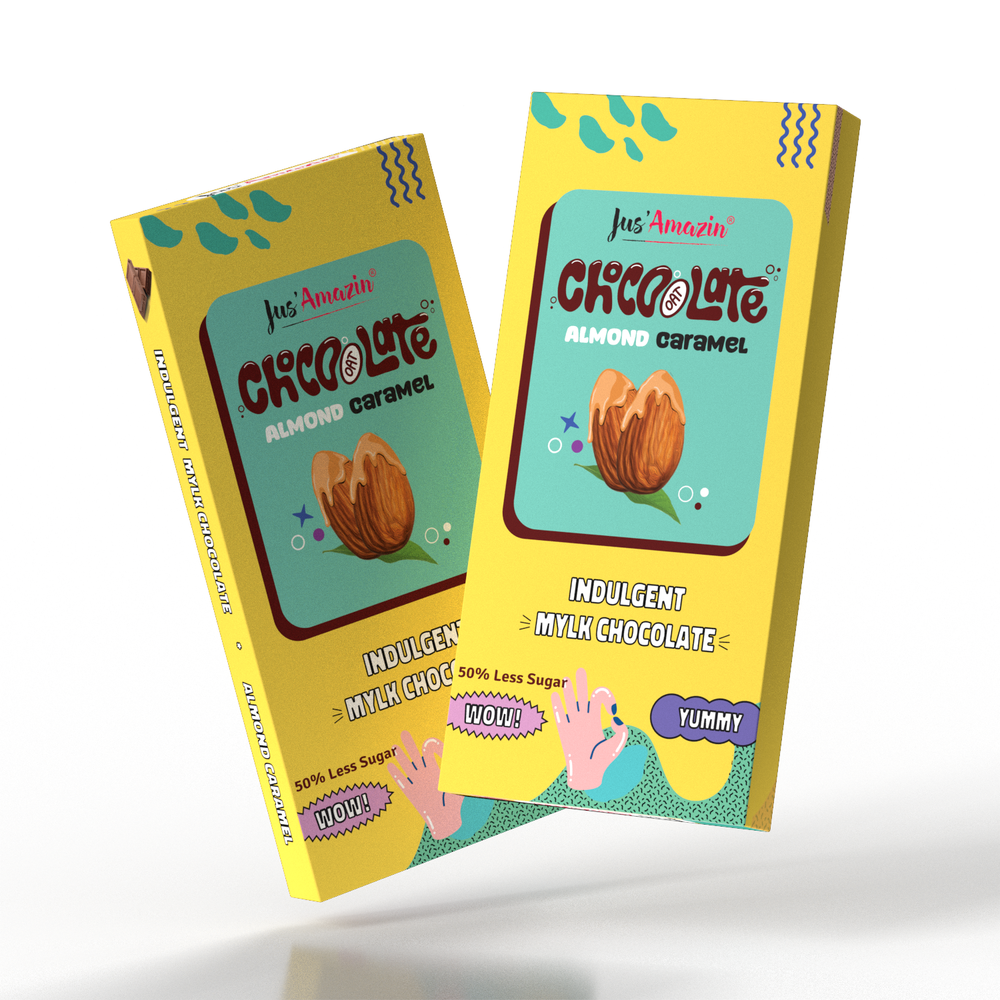 Choco(oat)late : Crunchy Almond Caramel (45g) - 45 g