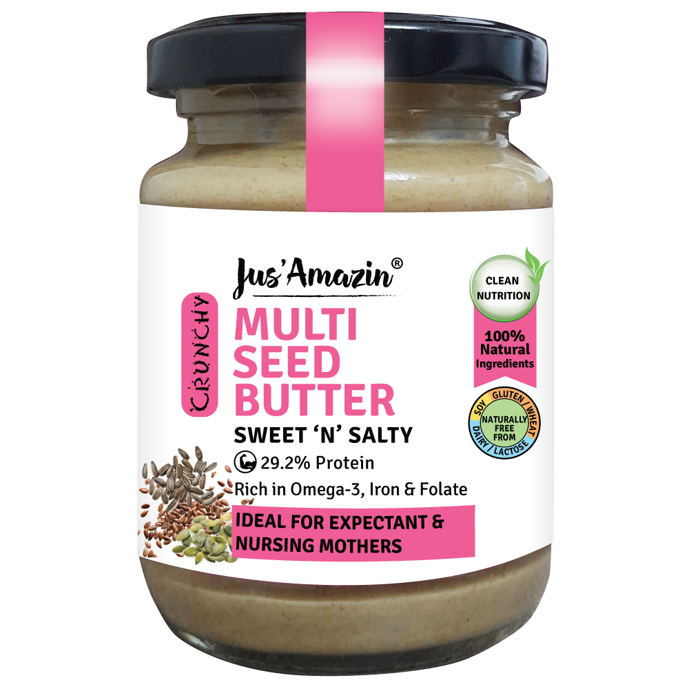 
                  
                    Multi seed Butter | Flax, Sunflower,Pumpkin & Watermelon Seeds (200g Glass Jar)
                  
                