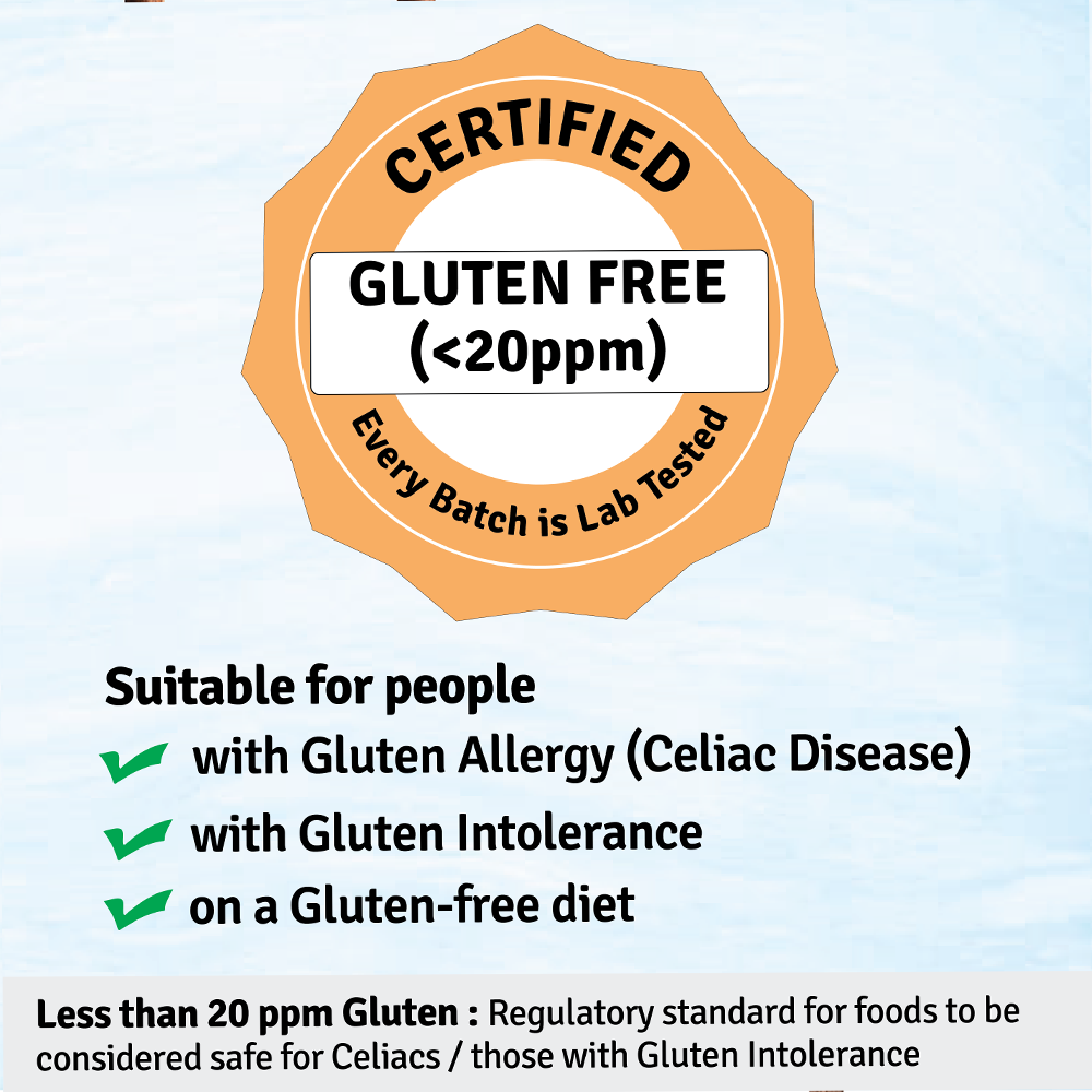 
                  
                    Gluten-Free Atta - 1 Kg -  Lab Certified
                  
                