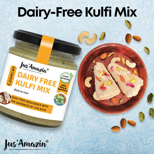 Dairy-Free Kulfi Mix (200g) | Only 5 Ingredients, 100% Natural | 74% Nuts | Zero Additives | Vegan & Dairy Free