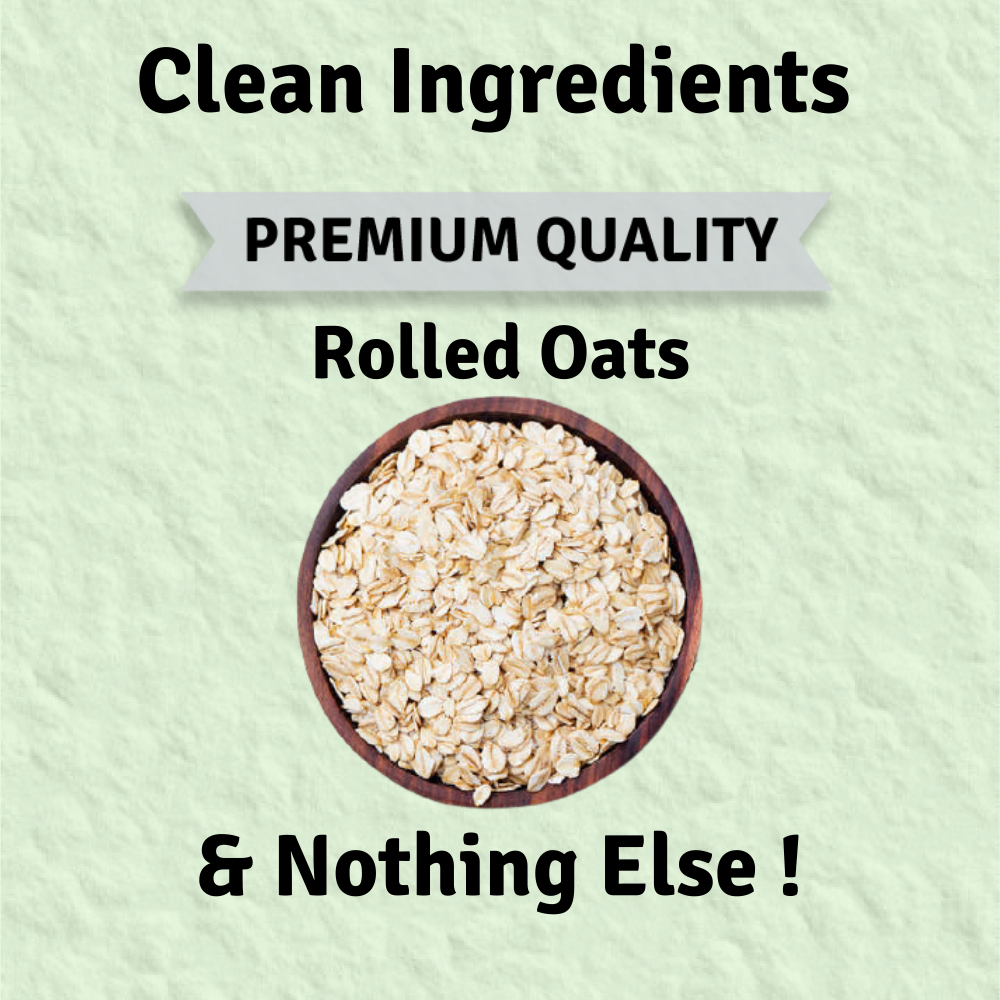 
                  
                    Rolled Oats | High Protein | With Beta Glucan Fiber | Cholesterol Management | Naturally Gluten Free | Clean Nutrition | 100% Natural - 1 Kg
                  
                