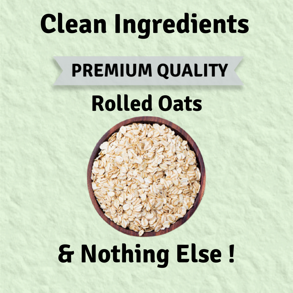 
                  
                    Rolled Oats | High Protein | With Beta Glucan Fiber | Cholesterol Management | Naturally Gluten Free | Clean Nutrition | 100% Natural - 500 g
                  
                