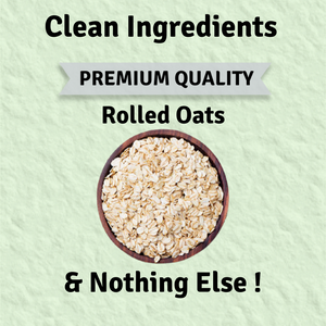 Rolled Oats | High Protein | With Beta Glucan Fiber | Cholesterol Management | Naturally Gluten Free | Clean Nutrition | 100% Natural - 500 g
