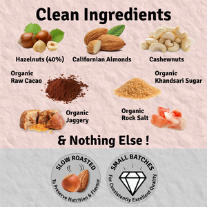 Hazelnut Spread Crunchy (200g) – Choco Mania | 4X Less Sugar & 3X More Protein | 80% Nuts & Raw Cacao