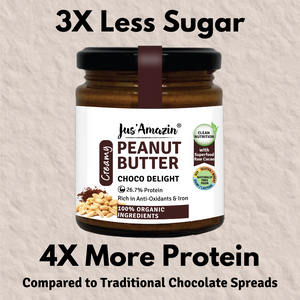 Organic Peanut Butter Choco Delight With Anti-Oxidant Rich Organic Cacao - 125 g