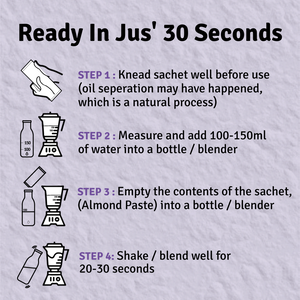 30-Second Almond Drink Unsweetened (10 X 25g sachets) | 6g Protein Per Serving