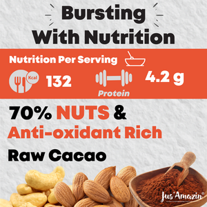 5-Minute Chocolate Mousse (200g) | Only 5 Ingredients, 100% Natural | 70% Nuts & Raw Cacao| Zero Additives | Vegan & Dairy Free