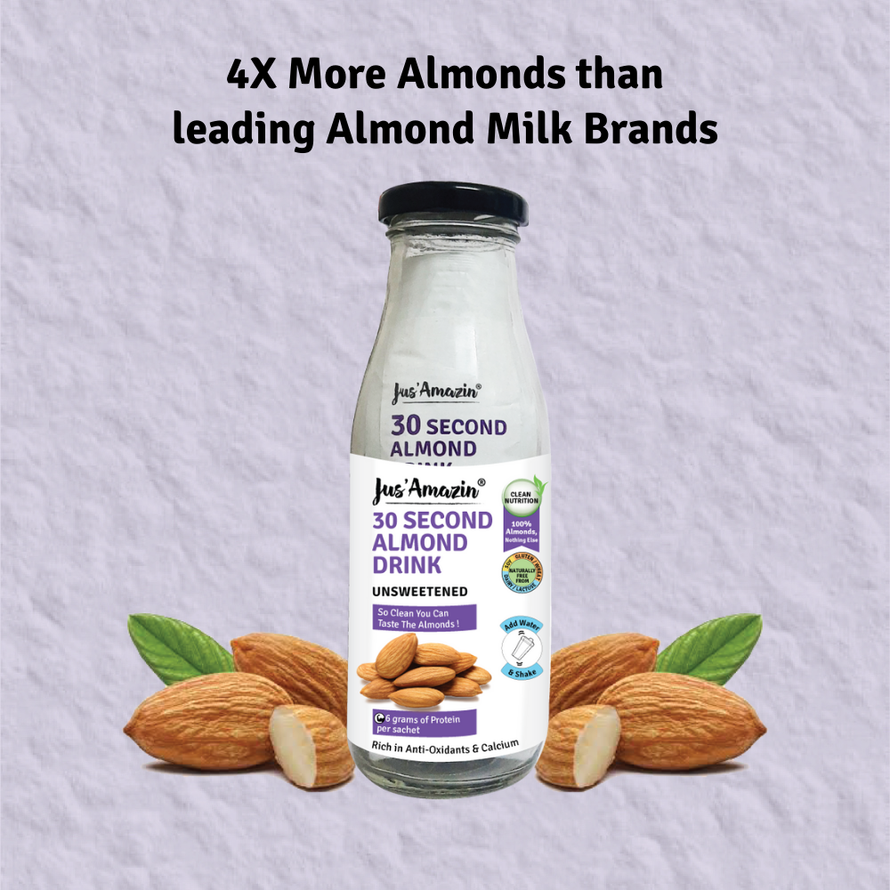 
                  
                    30-Second Almond Drink Unsweetened (5 X 25g sachets) | 6g Protein Per Serving | With Bottle
                  
                