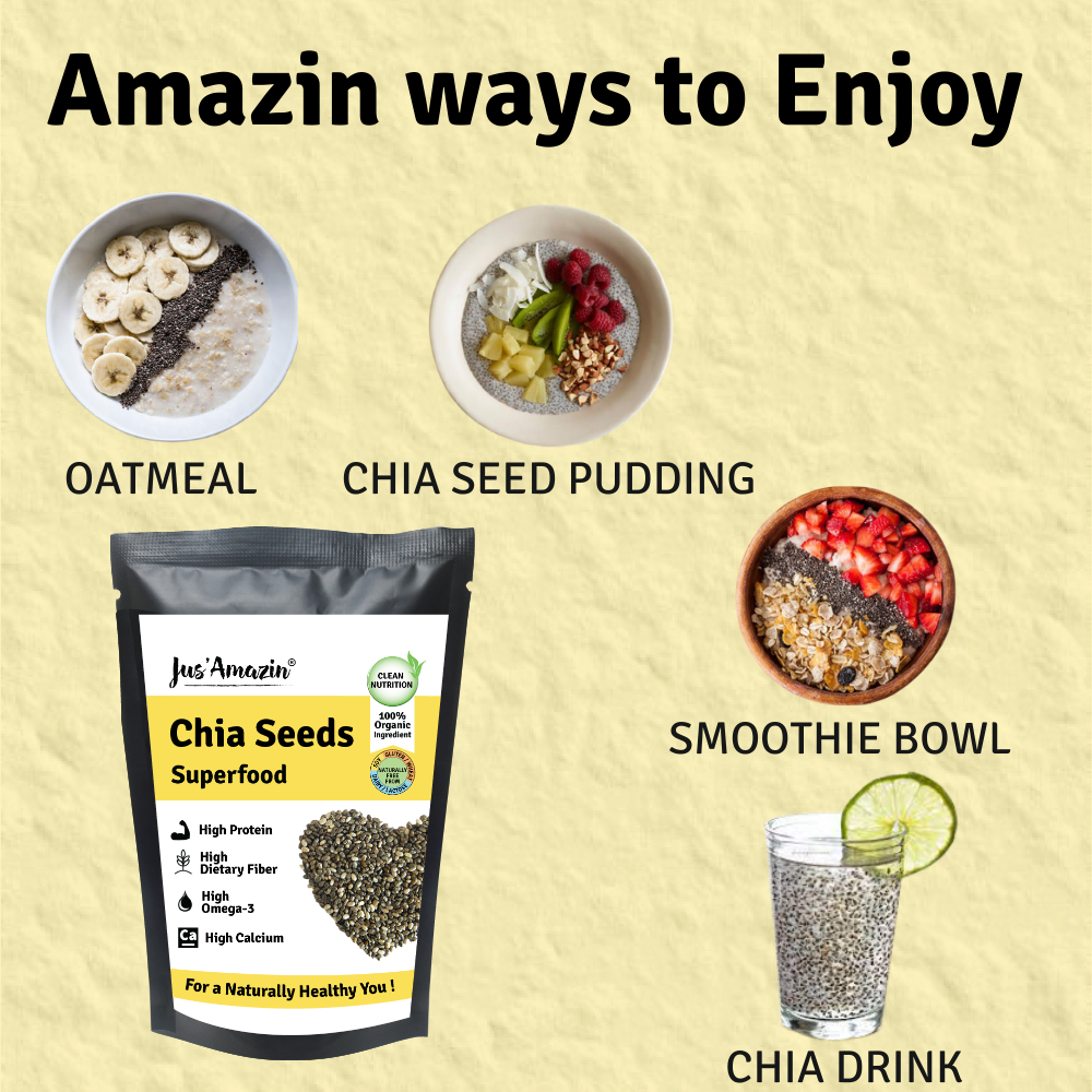 
                
                    Load image into Gallery viewer, 100% Organic Chia Seeds - 100 g
                
            