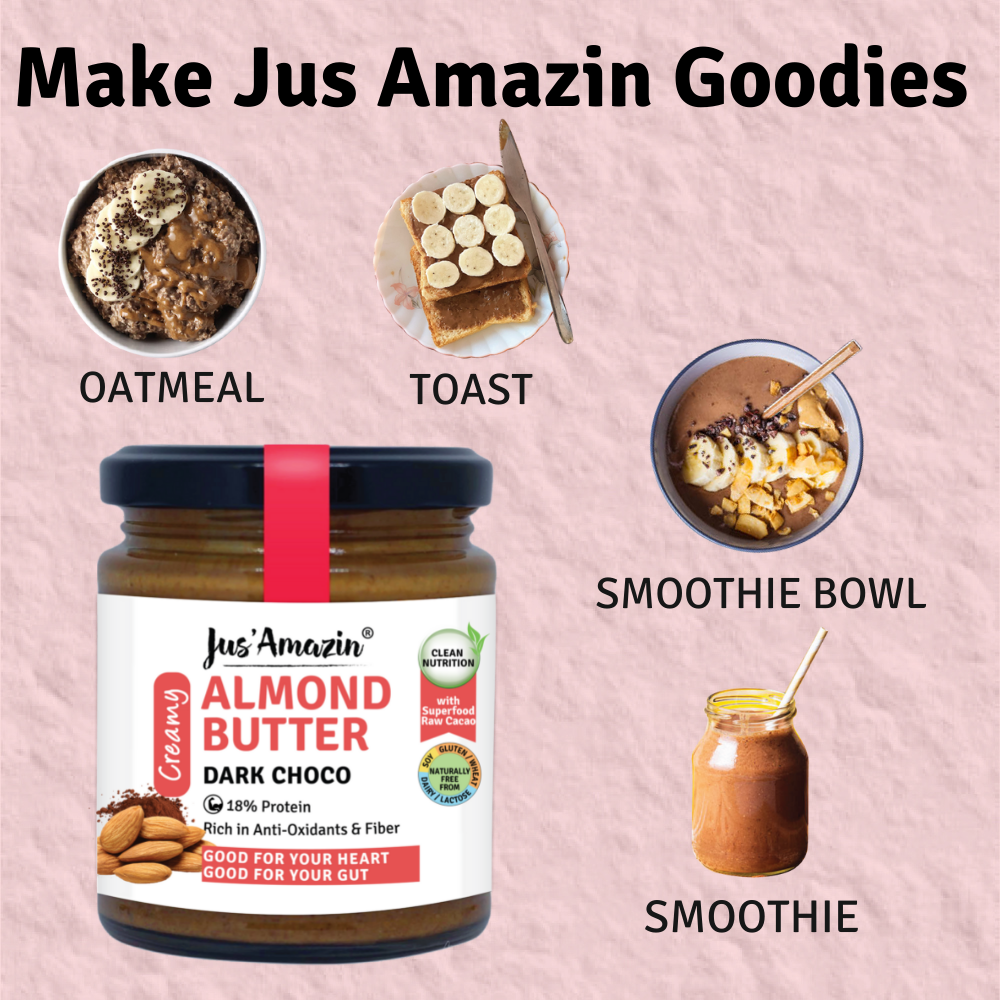 
                  
                    Almond Butter Dark Choco with Anti-oxidant Rich Organic Raw Cacao & Jaggery - 200 g
                  
                