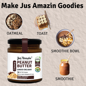 Organic Peanut Butter Choco Delight With Anti-Oxidant Rich Organic Cacao - 125 g